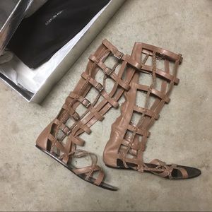Sigerson Morrison Leather Gladiator Sandals